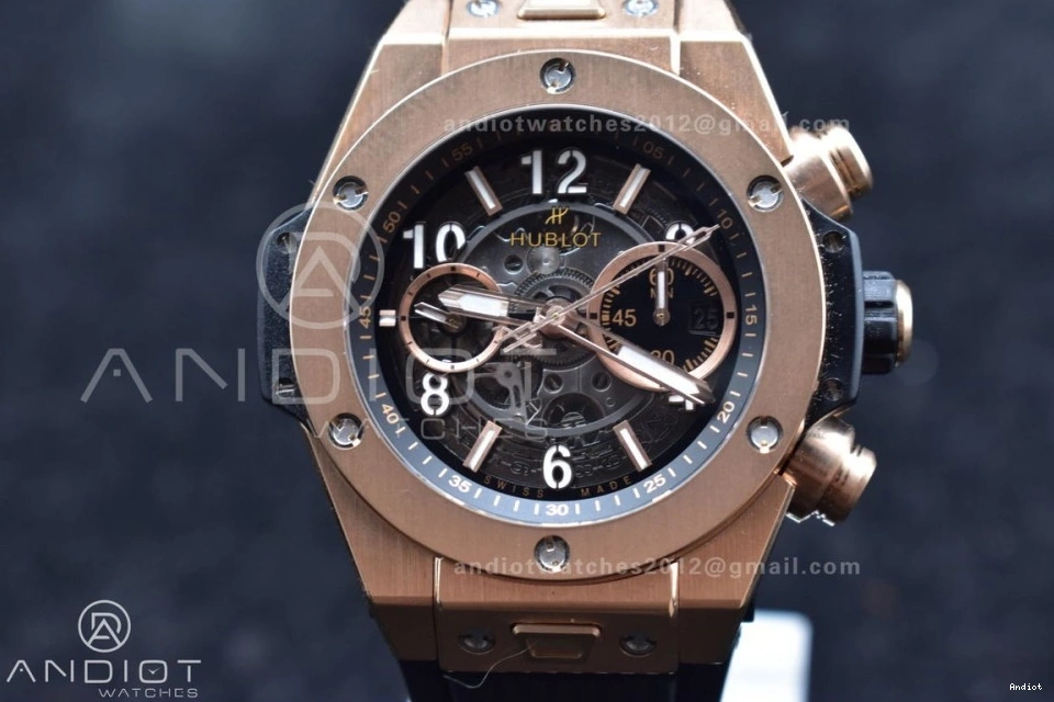 Edition Skeleton Dial A Strap Bang Black Rubber Hublot Unico on Best 904 SmartChoice 1:1 Big RG ZF 0710